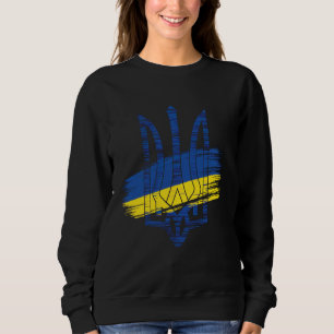 Camiseta Tridente da Bandeira da Ucrânia Patrimônio Ucrania