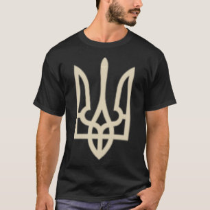 Camiseta Tridente da Ucrânia Brasão de Armas Bandeira Ucran