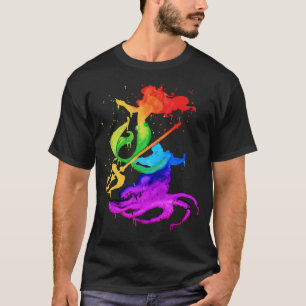 Camiseta tridente e polvo da Pequena Sereia