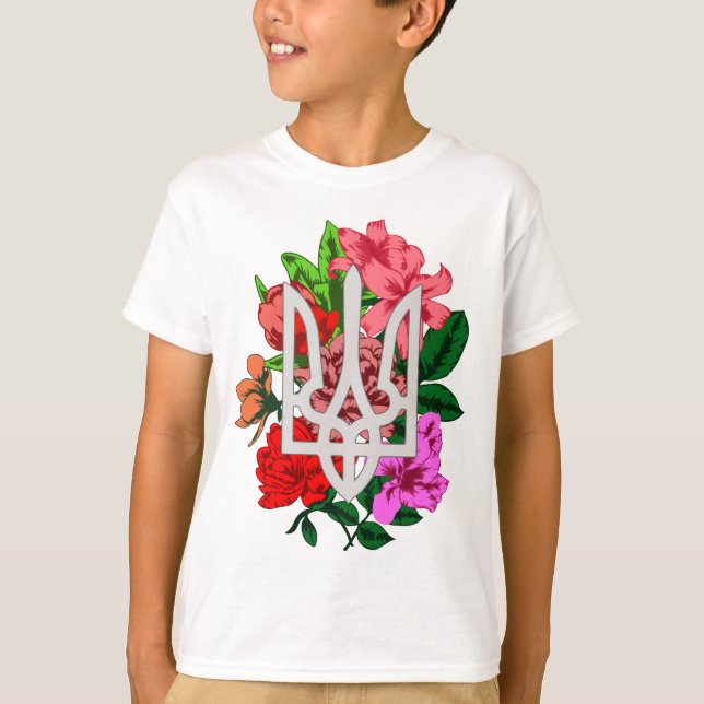 Camiseta Tridente ucraniano e Trident Trizub T-Shi (Frente)