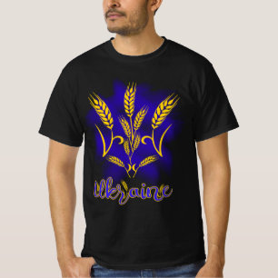Camiseta Tridente ucraniano feito de orelha de trigo