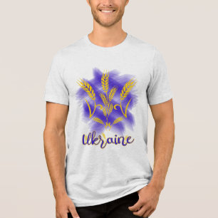 Camiseta Tridente ucraniano feito de orelha de trigo