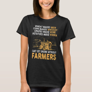 Camiseta Trigo Faz Milho De Cerveja Faz Whiskey Sem Fazedor