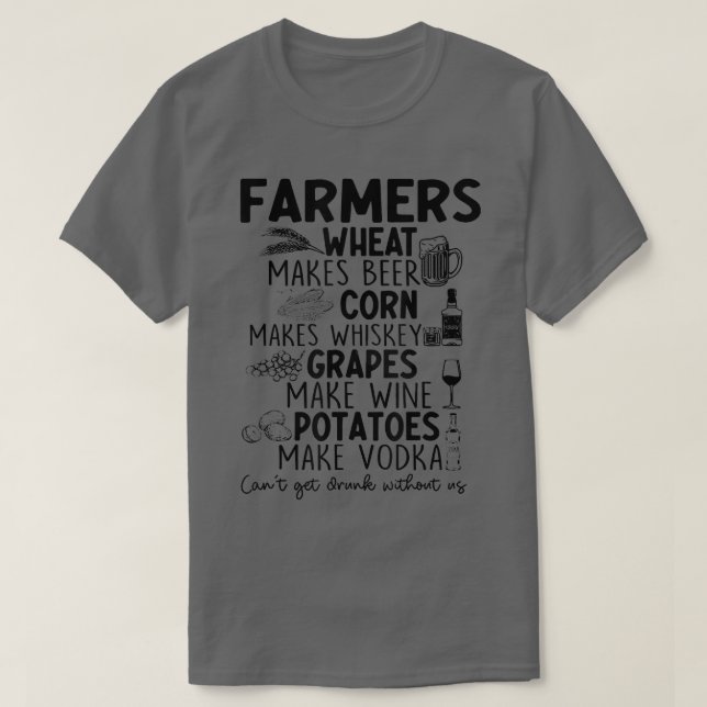 Camiseta Trigo para fazendeiros (Frente do Design)