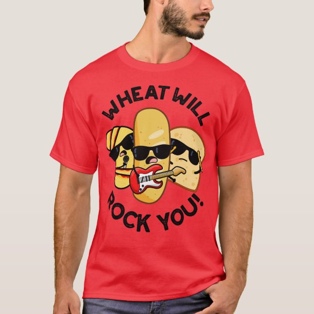 Camiseta Trigo Vai Balançar Você Piadas de Comida Engraçada (Frente)