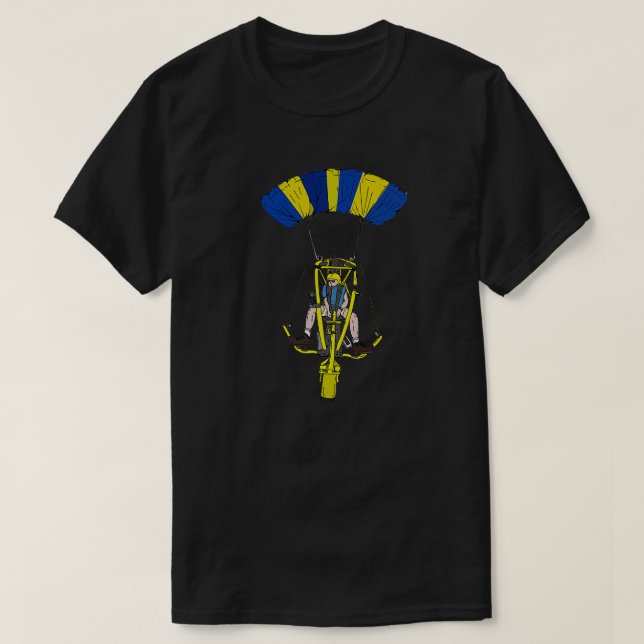 Camiseta Trike Paramotor PowrachutePegasus (Frente do Design)