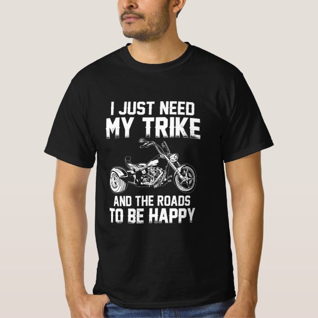Camiseta trike rider trike trikes triker motorcycle gifts (Frente)