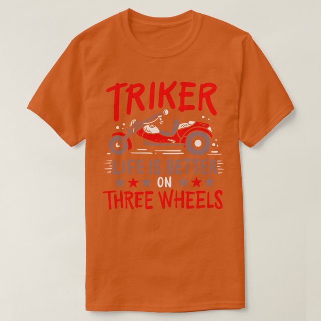 Camiseta Triker Trike Três Wheeler (Frente do Design)
