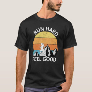 Camiseta Trilha com corrida cruzando dizendo 5