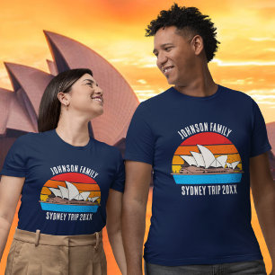 Camiseta Trilha da Família Personalizada da Ópera Sydney Au