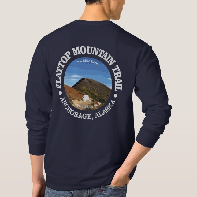 Camiseta Trilha da Montanha do Flattop (Verso)