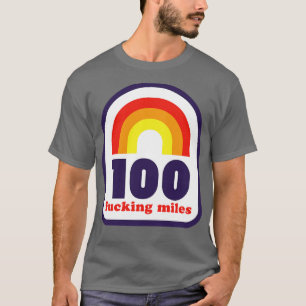 Camiseta Trilha de 100 milhas e Ultra Corrente Arco-Íris Fu