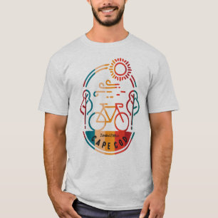 Camiseta Trilha de Bike do Cabo Cod Retro