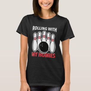 Camiseta Trilha de boliches de boliche dizendo 9