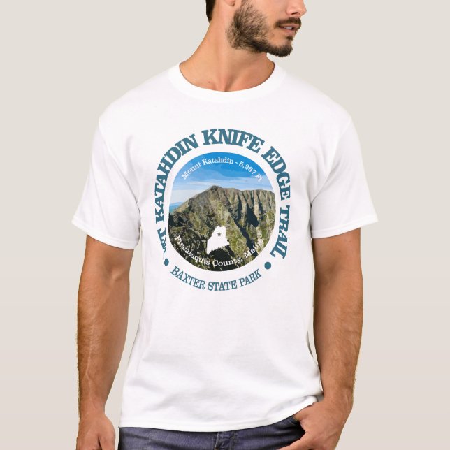 Camiseta Trilha de Borda de Faca (Katahdin) (Frente)