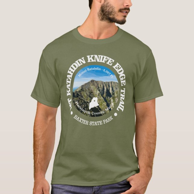 Camiseta Trilha de Borda de Faca (Katahdin) (Frente)