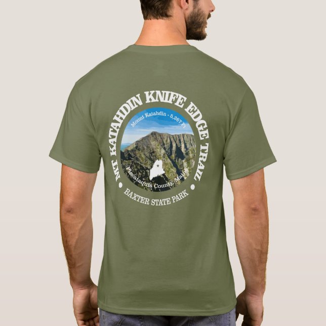 Camiseta Trilha de Borda de Faca (Katahdin) (Verso)
