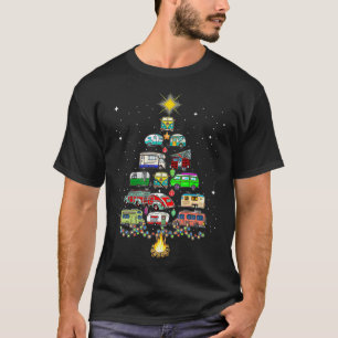Camiseta Trilha de Campos de Árvore de Natal Acampando RVin