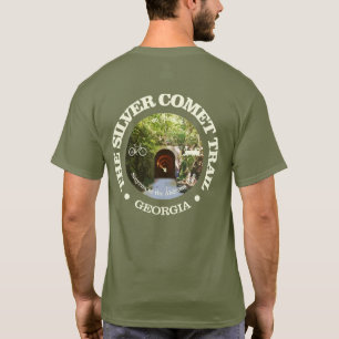 Camiseta Trilha de Cometa Prateada (ciclismo c)
