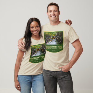Camiseta Trilha de Cometas de Prata (bicicleta2)
