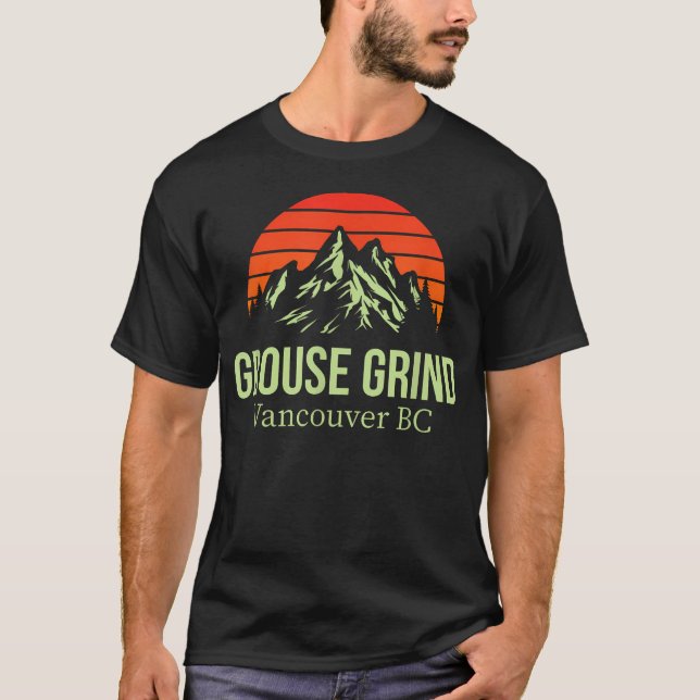 Camiseta Trilha de Hiking Grouse Grind Vancouver Bc Canadá (Frente)