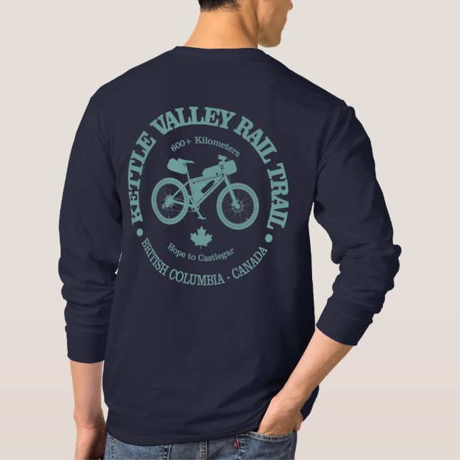 Camiseta Trilha de Kettle Valley (ciclismo) (Verso)