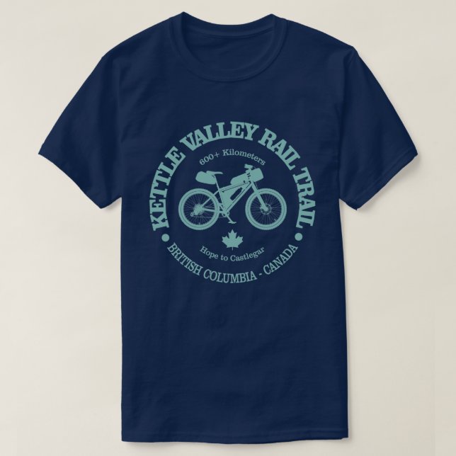 Camiseta Trilha de Kettle Valley (ciclismo) (Frente do Design)