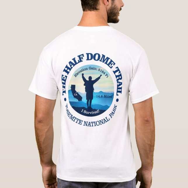 Camiseta Trilha de Meia Dome (caminhada) (Verso)