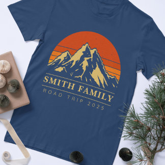Camiseta Trilha de Montanha da Reunião da Família Personali
