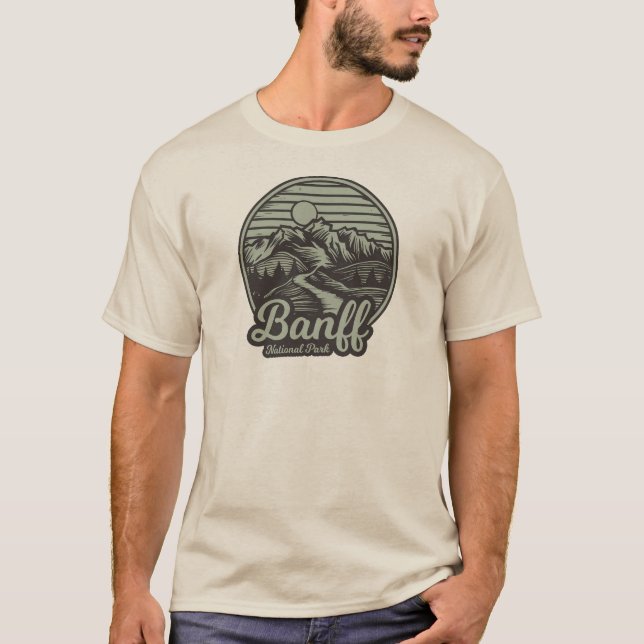 Camiseta Trilha de Montanha do Parque Nacional do Banff (Frente)