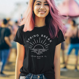Camiseta Trilha de Namorada de Verão com Interrupção de Mol