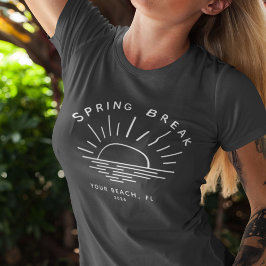Camiseta Trilha de Namorada de Verão com Interrupção de Mol