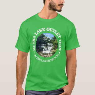 Camiseta Trilha de saída do lago de Keuka (ciclismo c)