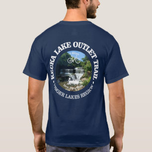 Camiseta Trilha de saída do lago de Keuka (ciclismo c)