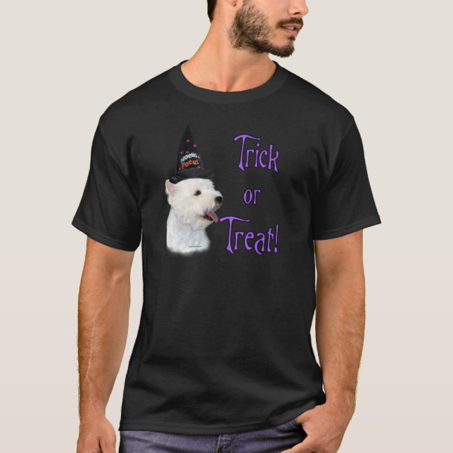 Camiseta Trilha de Terrier Branco da Highland Ocidental (Frente)
