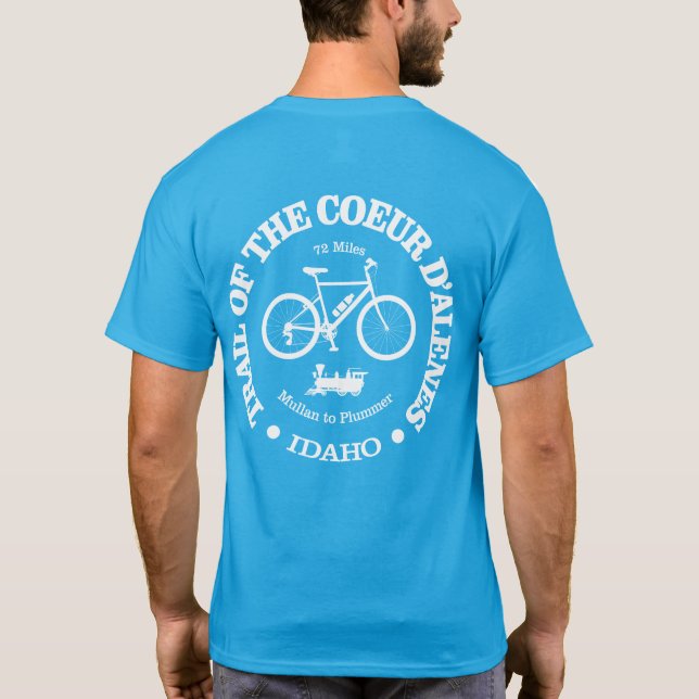 Camiseta Trilha do Coeur d'Alene (ciclismo) (Verso)