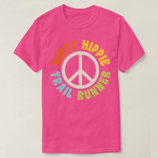 Camiseta Trilha do Corredor de Hippie Sujo em Execução (Frente do Design)