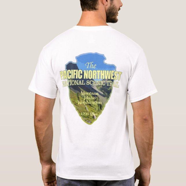 Camiseta Trilha do Pacífico NW (ponta de seta) (Verso)