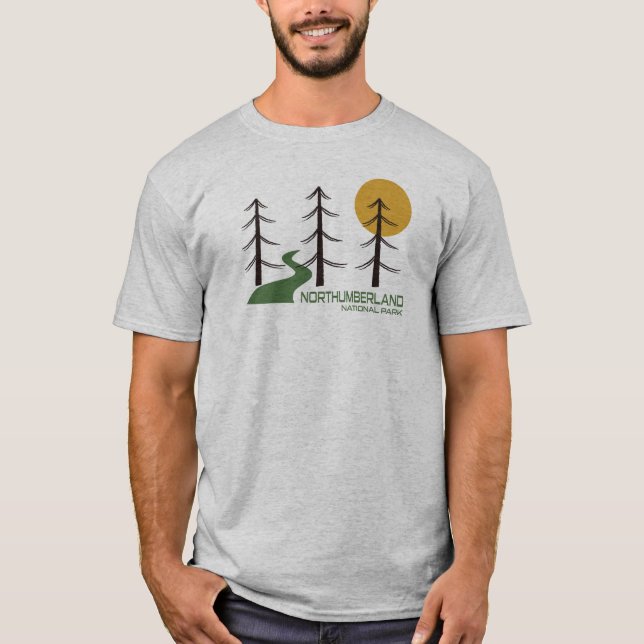 Camiseta Trilha do Parque Nacional de Northumberland (Frente)