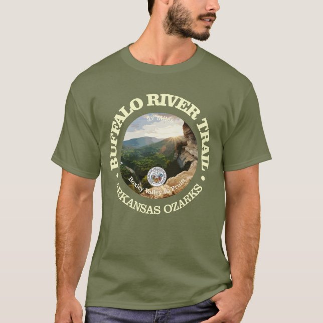Camiseta Trilha do rio Buffalo (rd) (Frente)