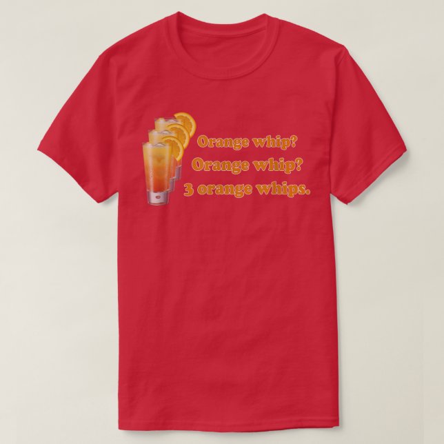 Camiseta Trilha Laranja Funny Laranja Whip Laranja 3 chicot (Frente do Design)