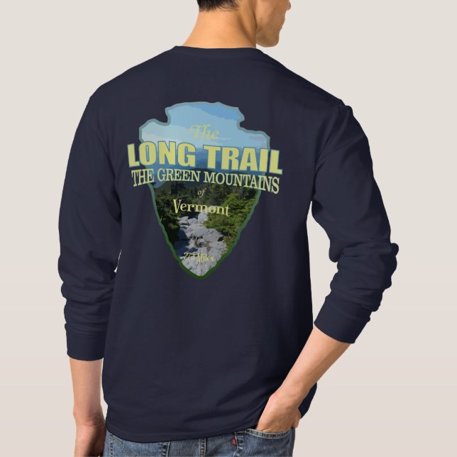 Camiseta Trilha longa (ponta de seta) (Verso)