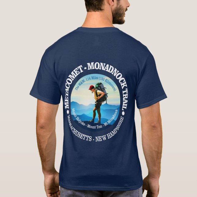 Camiseta Trilha Metacomet-Monadnock (Hiker C) (Verso)