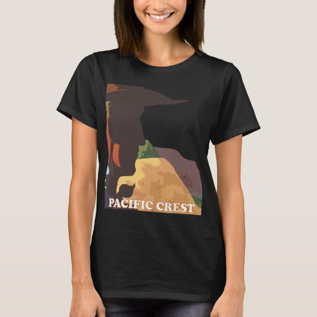 Camiseta Trilha Pacific Crest Sunset Gold Viagem (Frente)