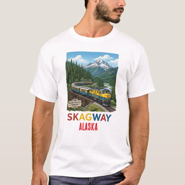 Camiseta Trilha White Pass de Skagway Alasca (Frente)