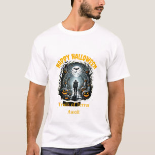 Camiseta Trilhos Assombrados De Terror Await