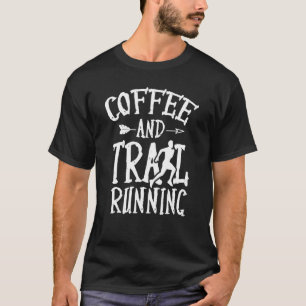 Camiseta Trilhos De Execução Do Café E Da Trilha