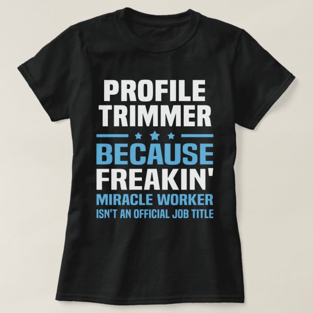 Camiseta Trimmer de Perfil (Frente do Design)