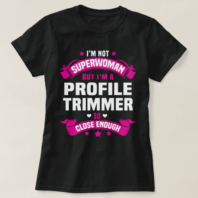 Camiseta Trimmer de Perfil (Frente do Design)