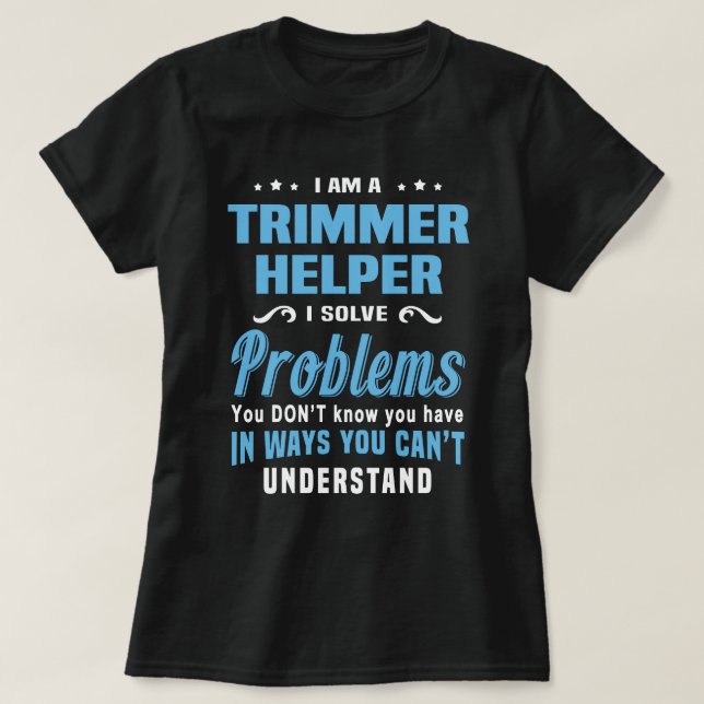 Camiseta Trimmer Helper (Frente do Design)